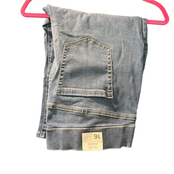 NWT Lane Bryant Light Blue High Rise Pedal Jeans Size 16 - Thumbnail 6