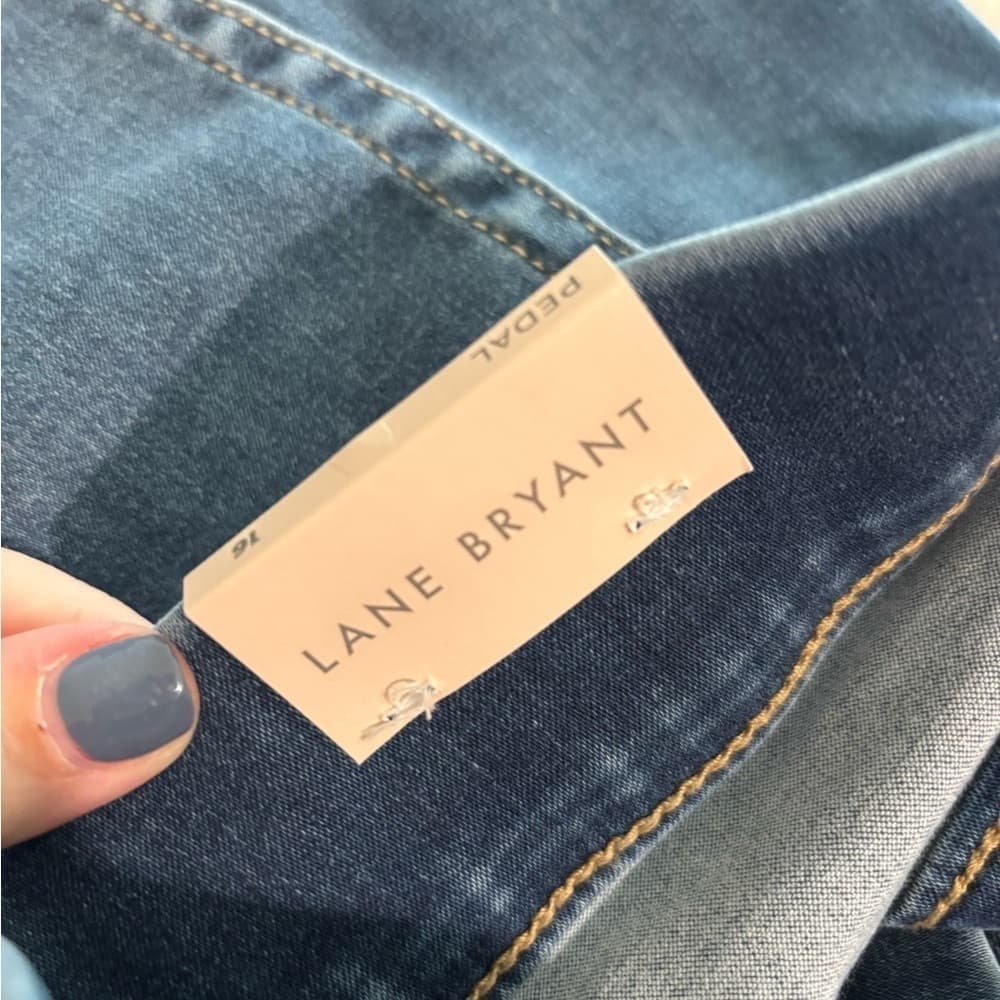 NWT Lane Bryant Light Blue High Rise Pedal Jeans Size 16 - Thumbnail 3