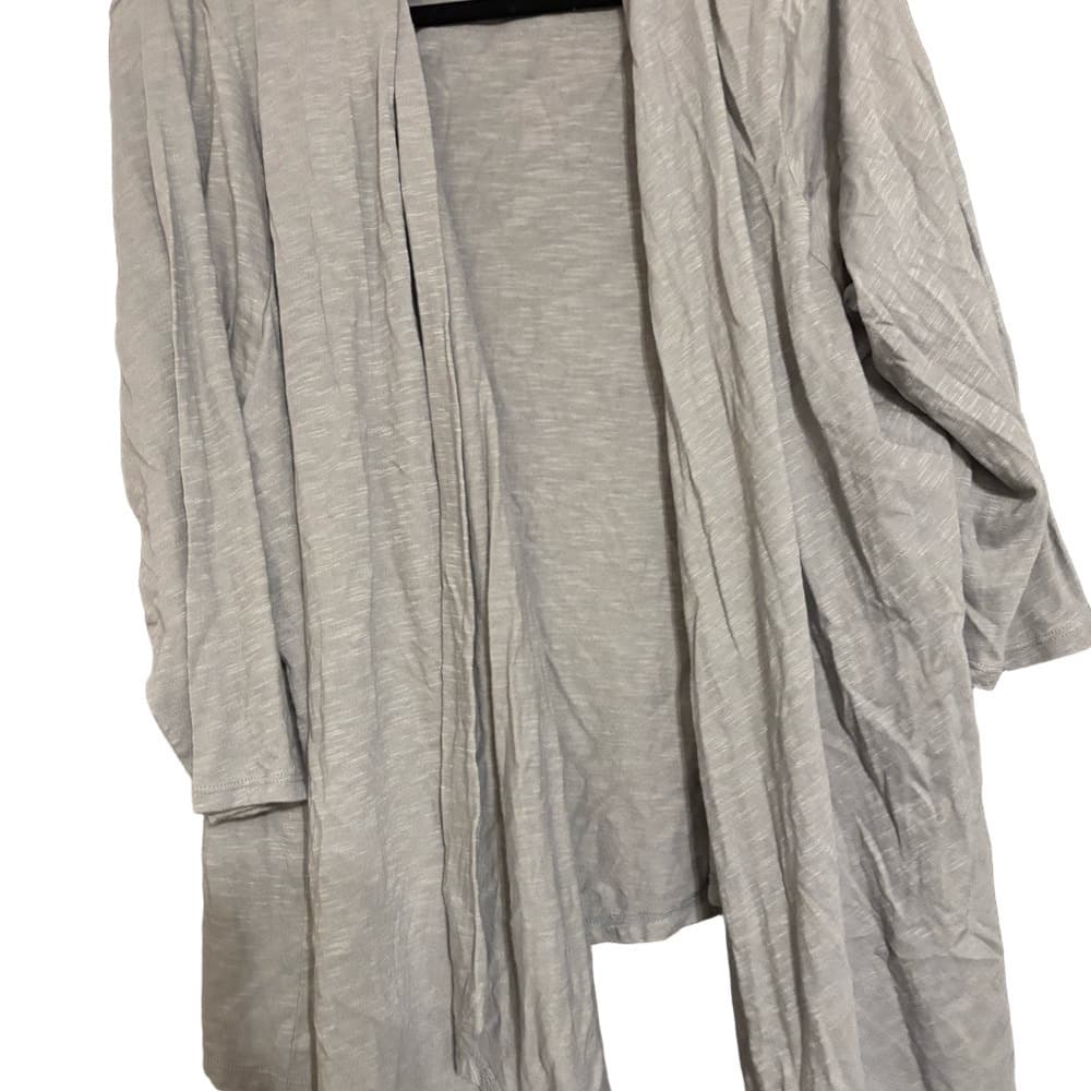 Old Navy Light Gray Women's Knit Cardigan - Thumbnail 2