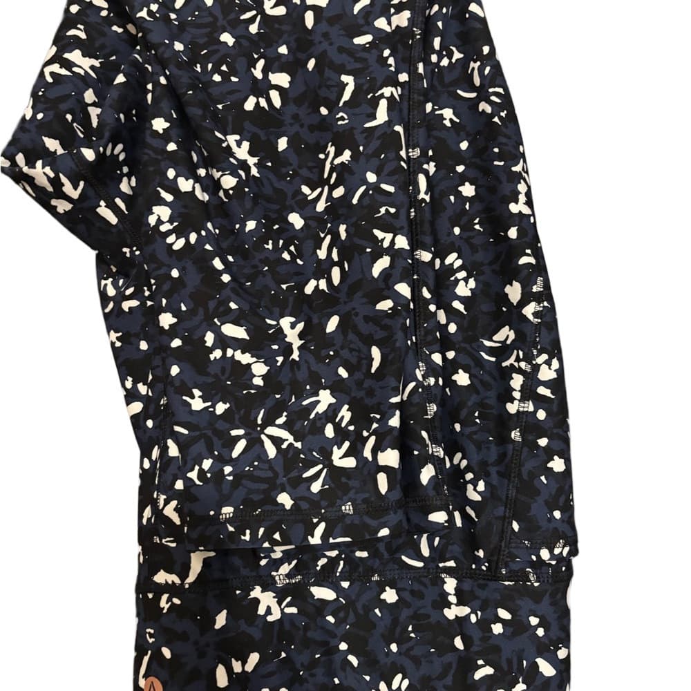 LIVI Navy, Black and White Patterned Leggings - Thumbnail 2
