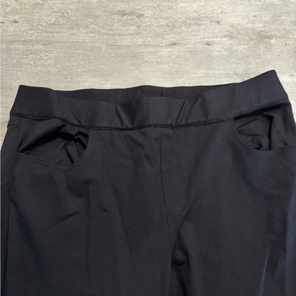 NWT Lane Bryant Pull On Black Bootcut Knit Pants - Thumbnail 2