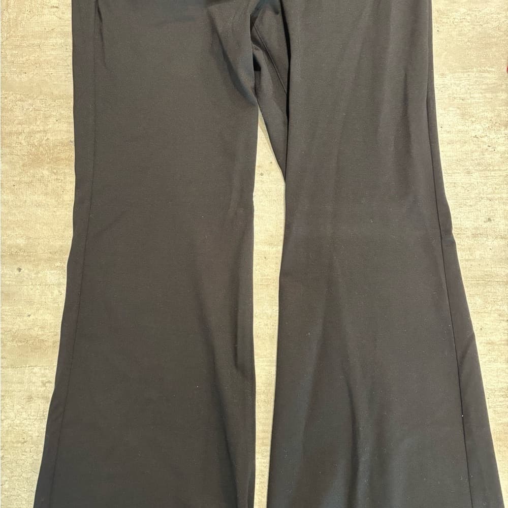 NWT Lane Bryant Pull On Black Bootcut Knit Pants - Thumbnail 3