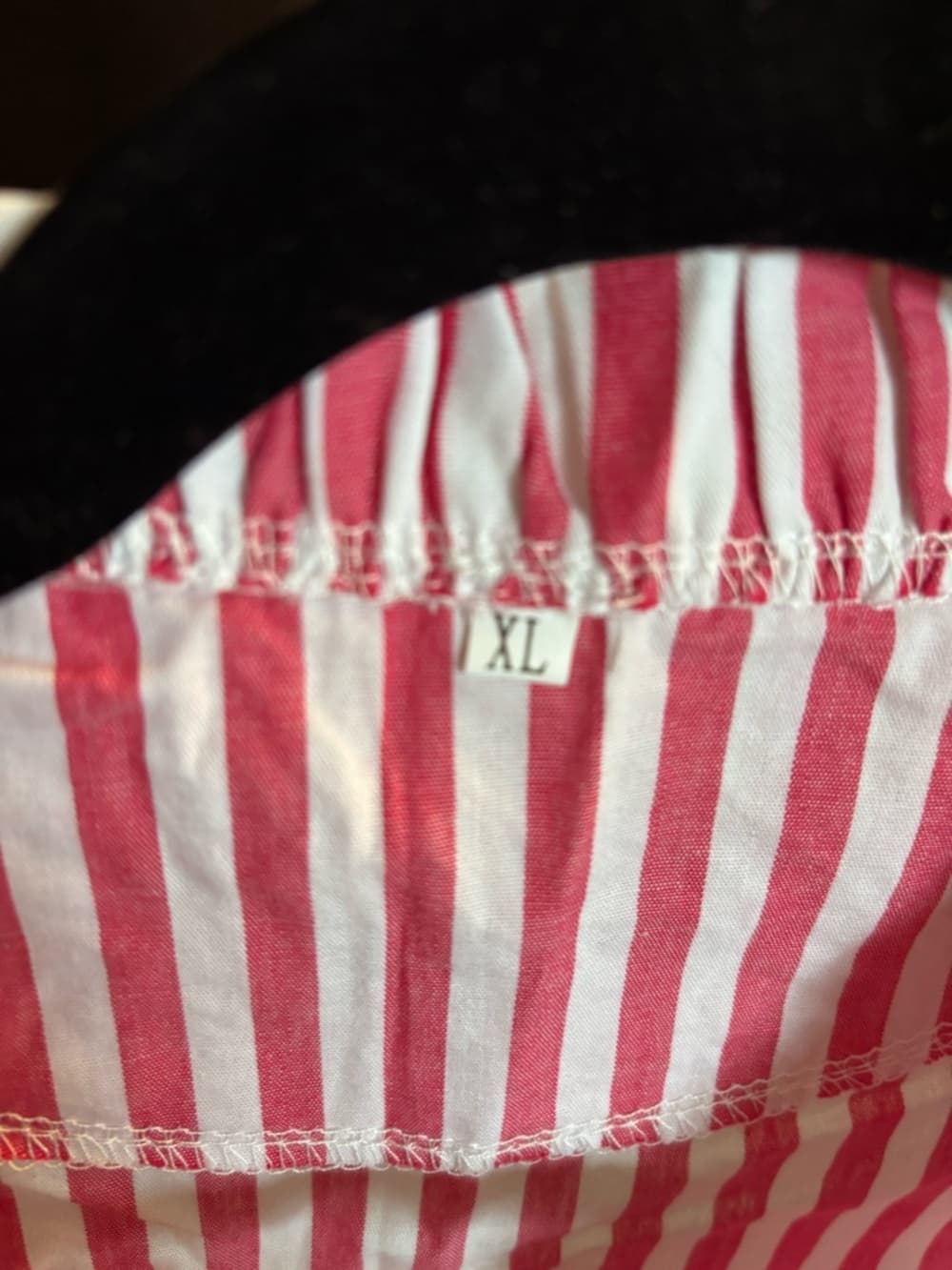 Women’s Pink & White Striped Puff Sleeve Top