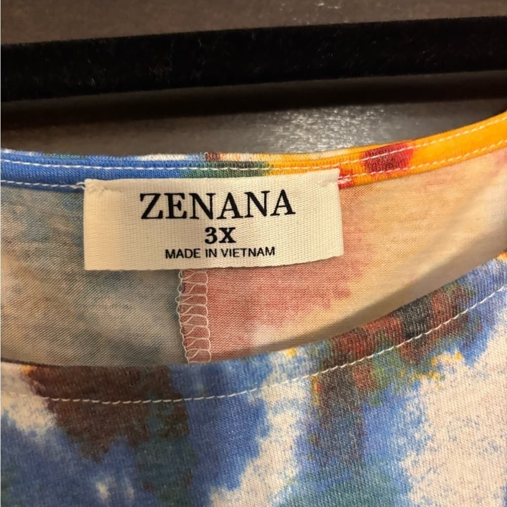 NWOT Zenana Multicolor Tie-Dye Women's Tank Top