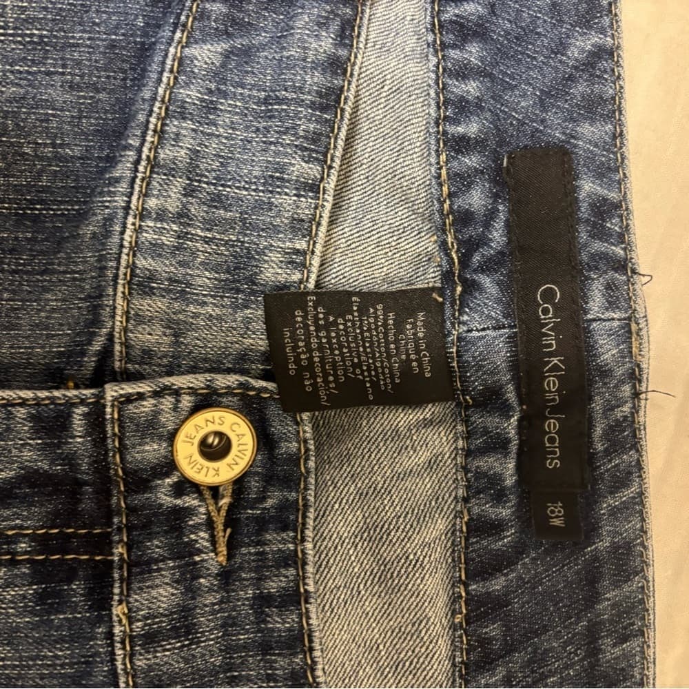 Calvin Klein Dark Blue Women's Jeans - Thumbnail 3