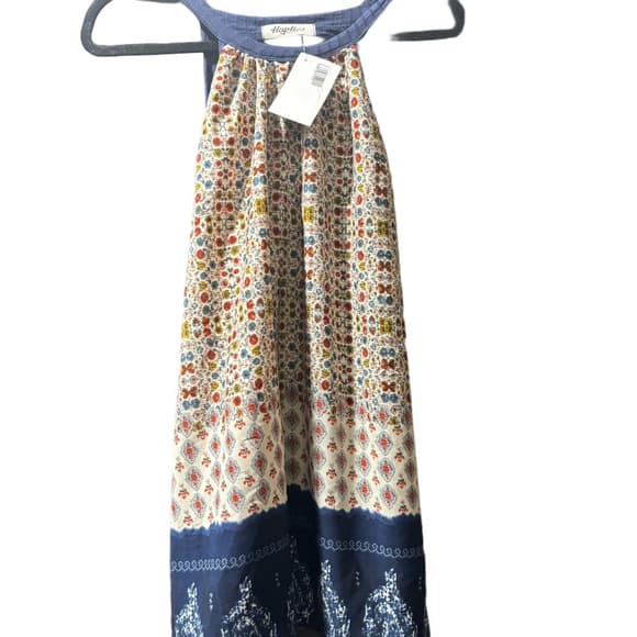 NWT Haptics Colorful Sleeveless Halter Top with Blue Accents - Thumbnail 3