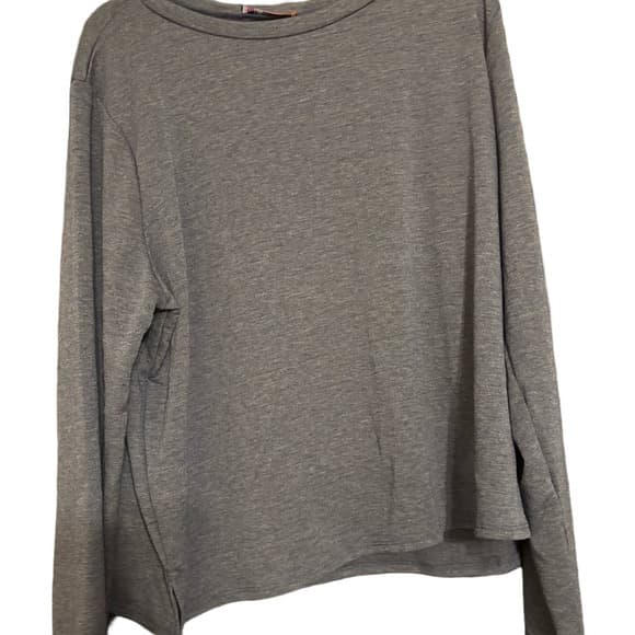 NWOT Classic Heathered Navy Long Sleeve Women's Top - Thumbnail 3