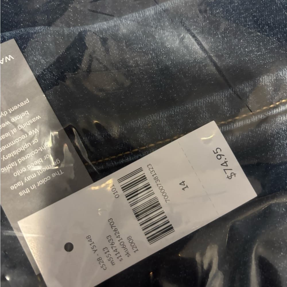 NWT Lane Bryant Dark Wash Pull-On Petal Jeans