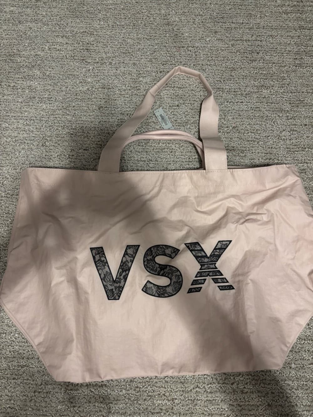 VSX Light Pink Tote with Black Logo - Thumbnail 4