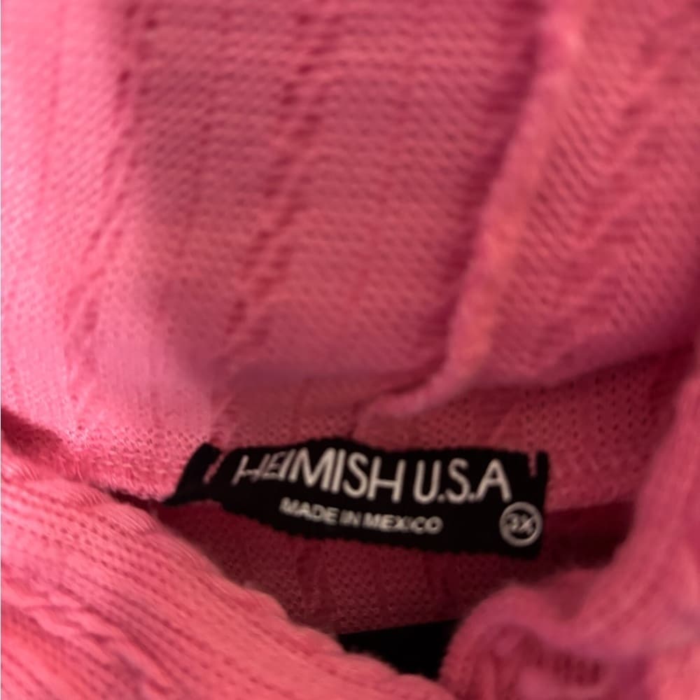 NWOT Heimish Pink Hooded Cable Knit - Lightweight - Thumbnail 2
