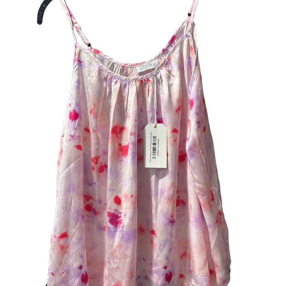 Floral Pink Sleeveless Blouse​ - Thumbnail 2