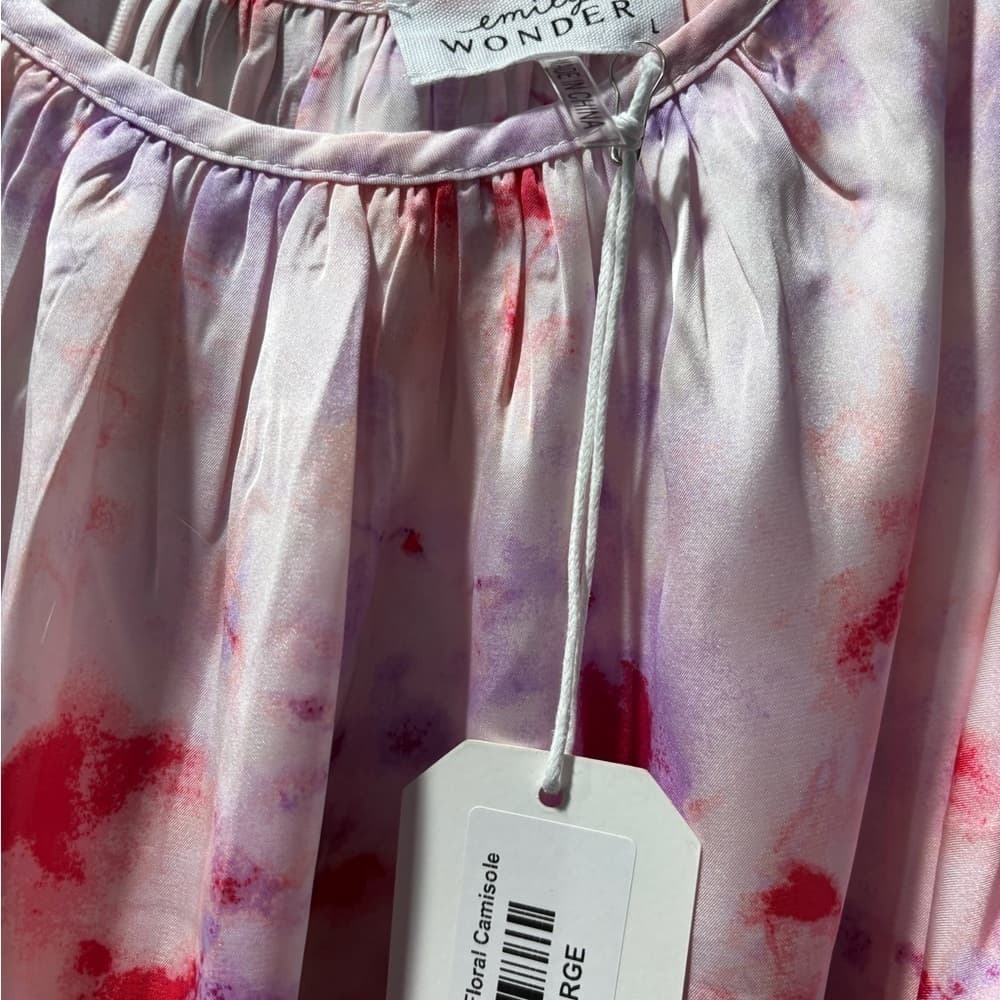 Floral Pink Sleeveless Blouse​