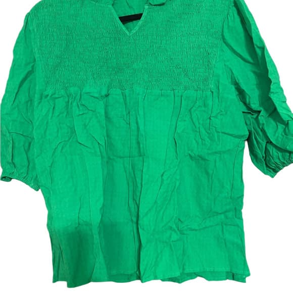 NWOT Green Women's Top 3XL - Thumbnail 3