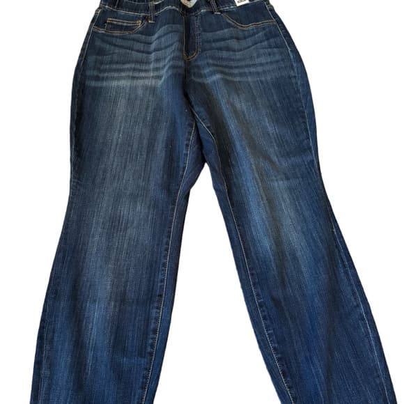 NWT Judy Blue Dark Wash Slim Fit Pull-On Jeans 14W - Thumbnail 5