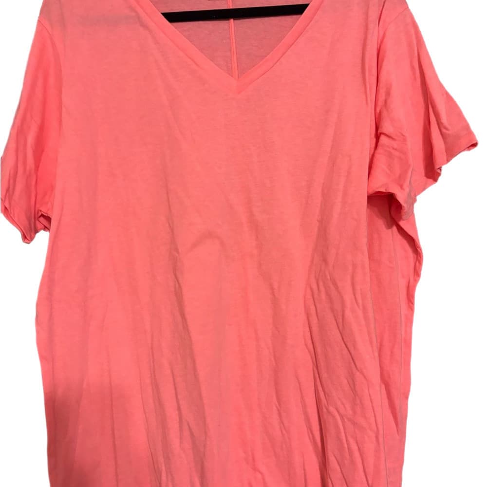 Zenana Outfitters Coral V-Neck Top - Thumbnail 2
