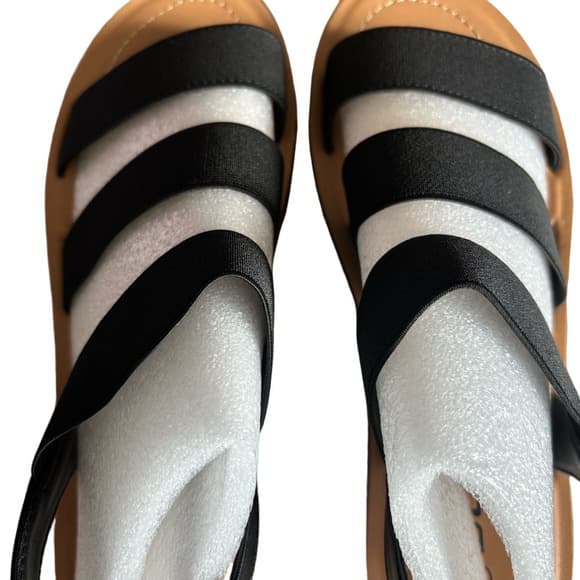 Brand New!! Soda Black Strappy Sandals - Thumbnail 7