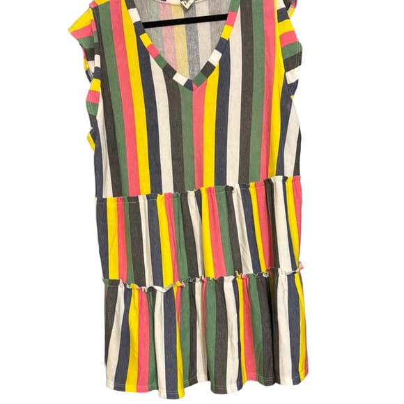 Sew in Love Colorful Striped Tank Top - Thumbnail 3