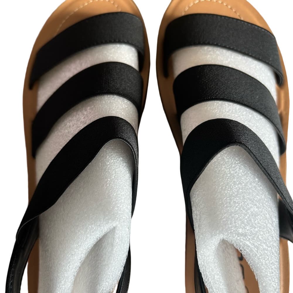 Brand New!! Soda Black Strappy Sandals - Thumbnail 6