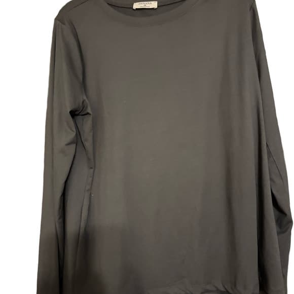 Zenana Outfitters Charcoal Long Sleeve Tee - Thumbnail 3