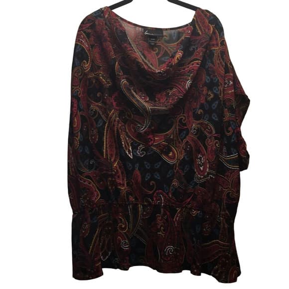 Beautiful Paisley Pattern Blouse - Thumbnail 4