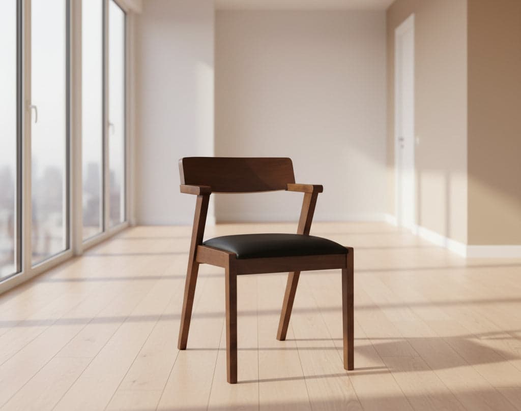 Hoft Home Set of 2 Zola Dining Chairs - Chestnut & Walnut FFW-1421 - Thumbnail 2