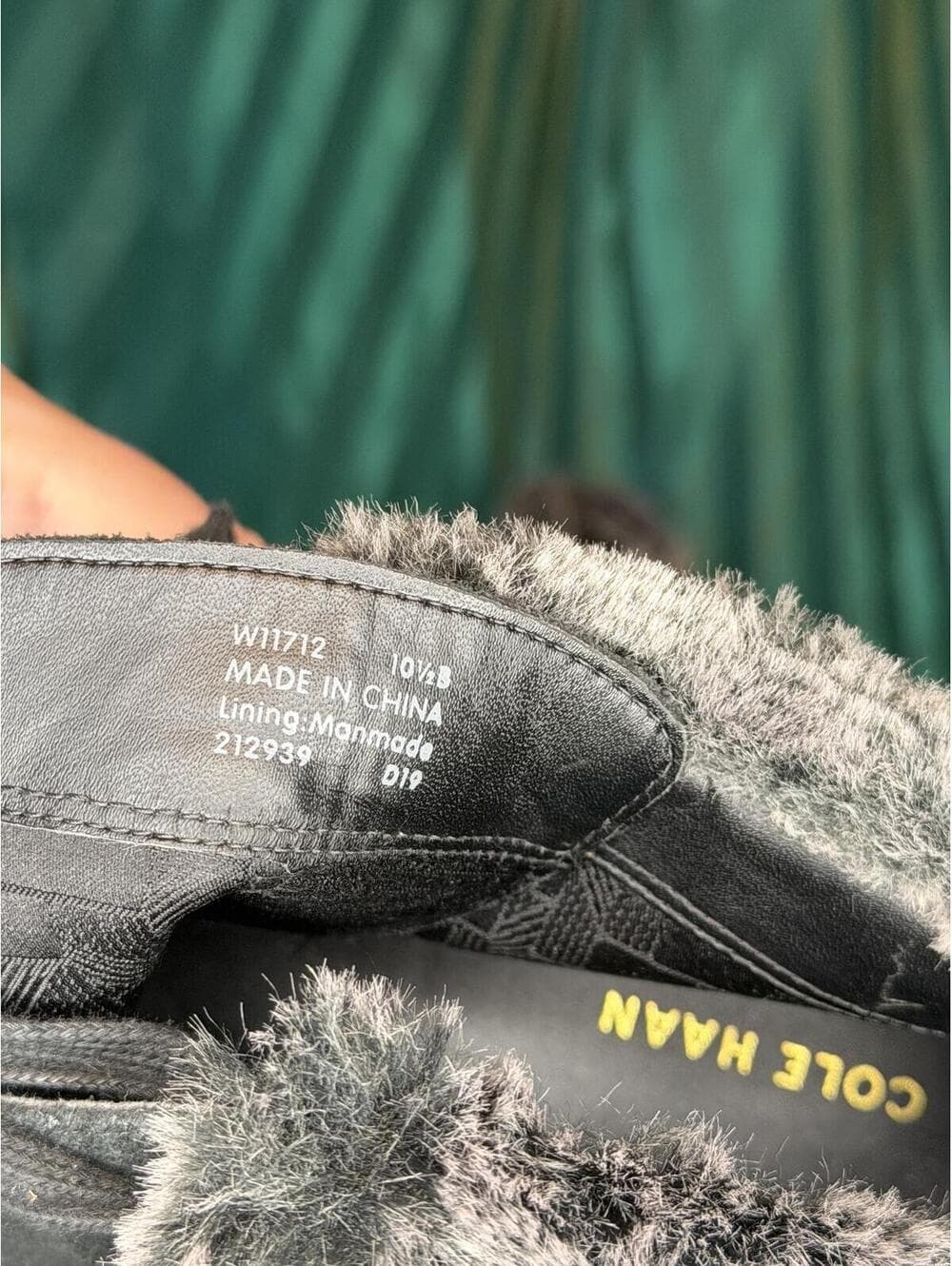 Cole Haan Suede Wedge Boots with Faux-Fur Lining - Thumbnail 6