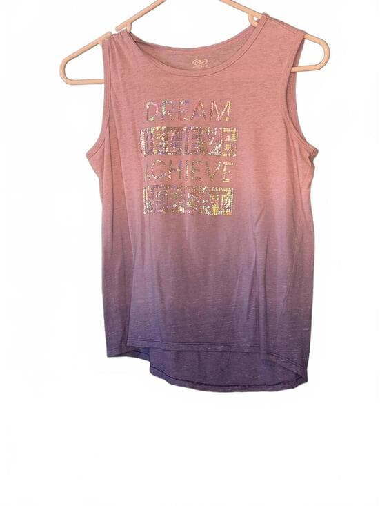 Athletic Works Sleeveless Sequin Graphic Tank Top - Pink to Purple - Thumbnail 6