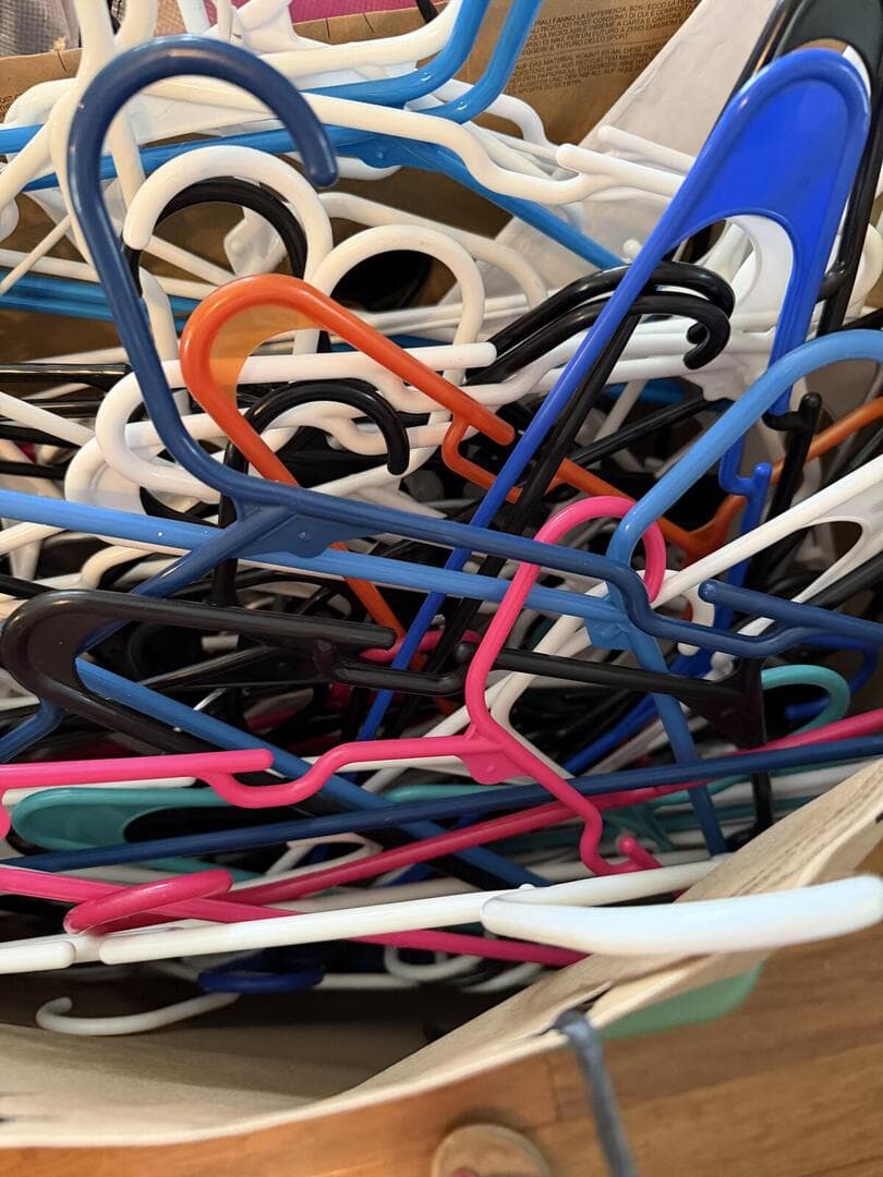 Multi-Color Plastic Hanger Lot
