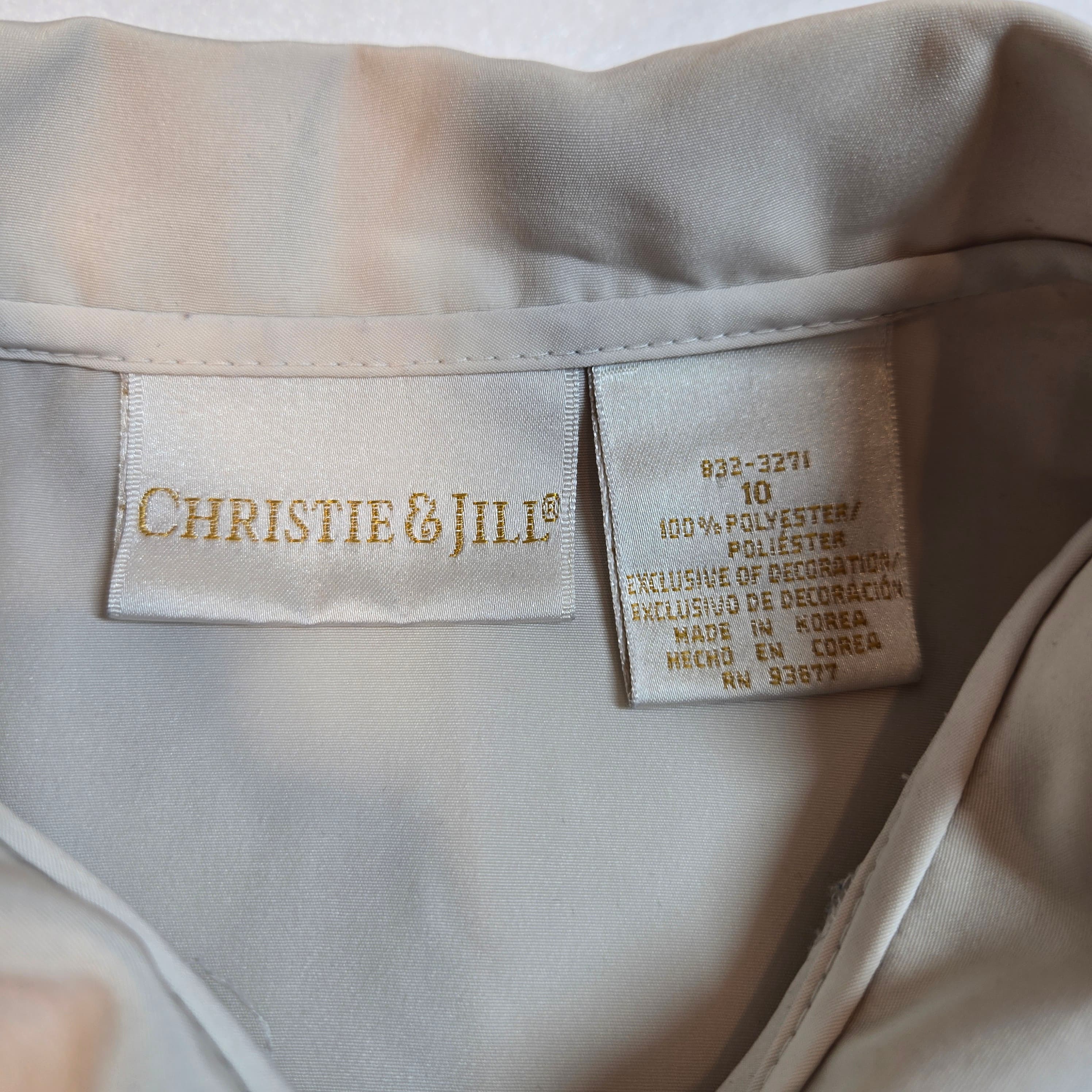 Vintage Embroidered Short Sleeve Blouse with Lace Detail - Thumbnail 2