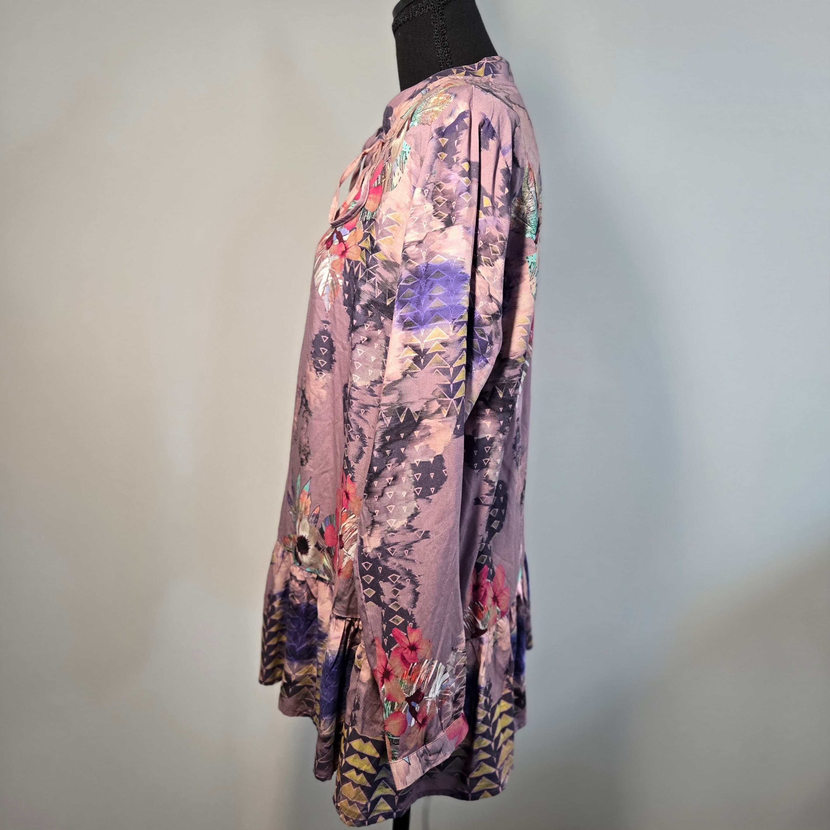 Floral Long Sleeve Top Medium - Thumbnail 6