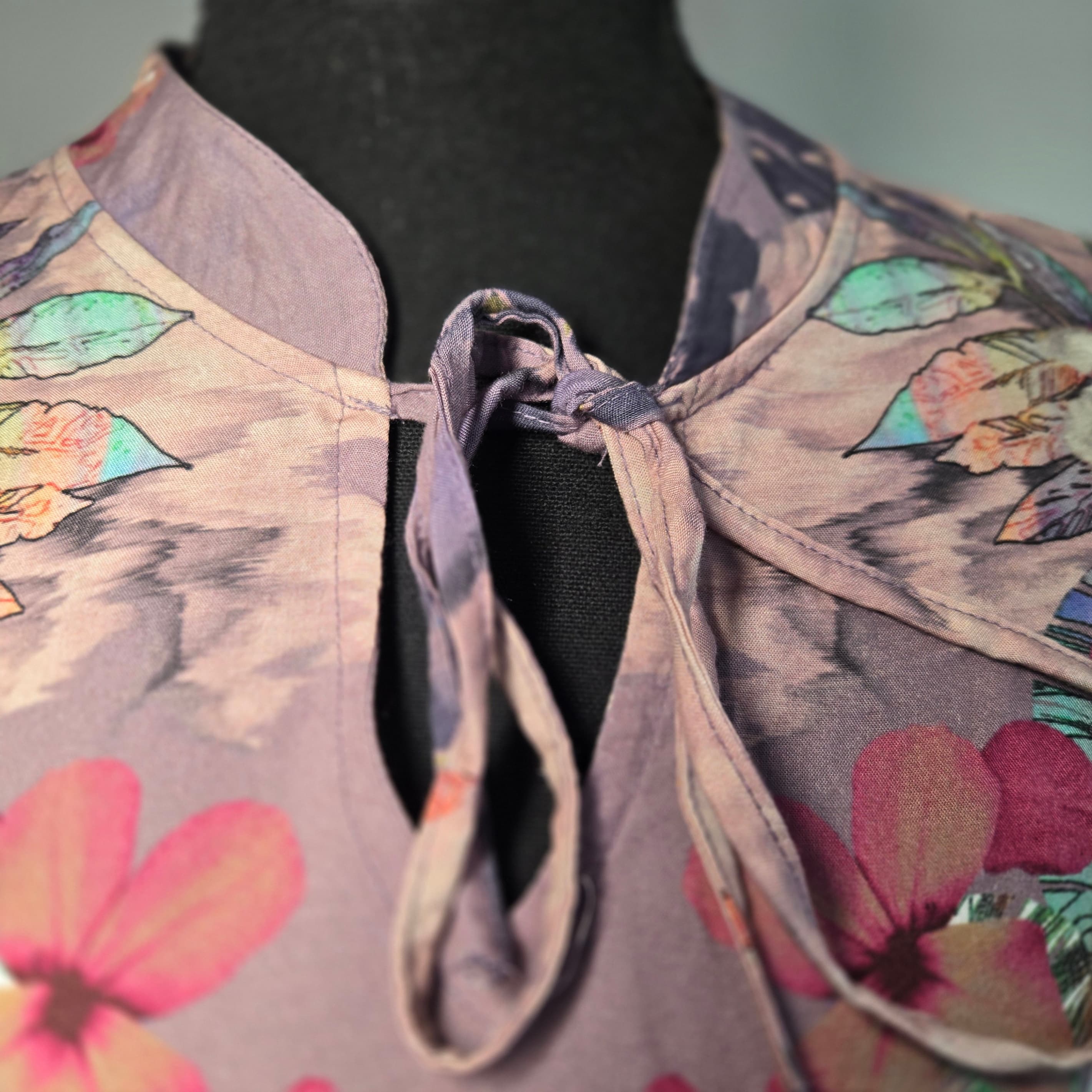 Floral Long Sleeve Top Medium - Thumbnail 7