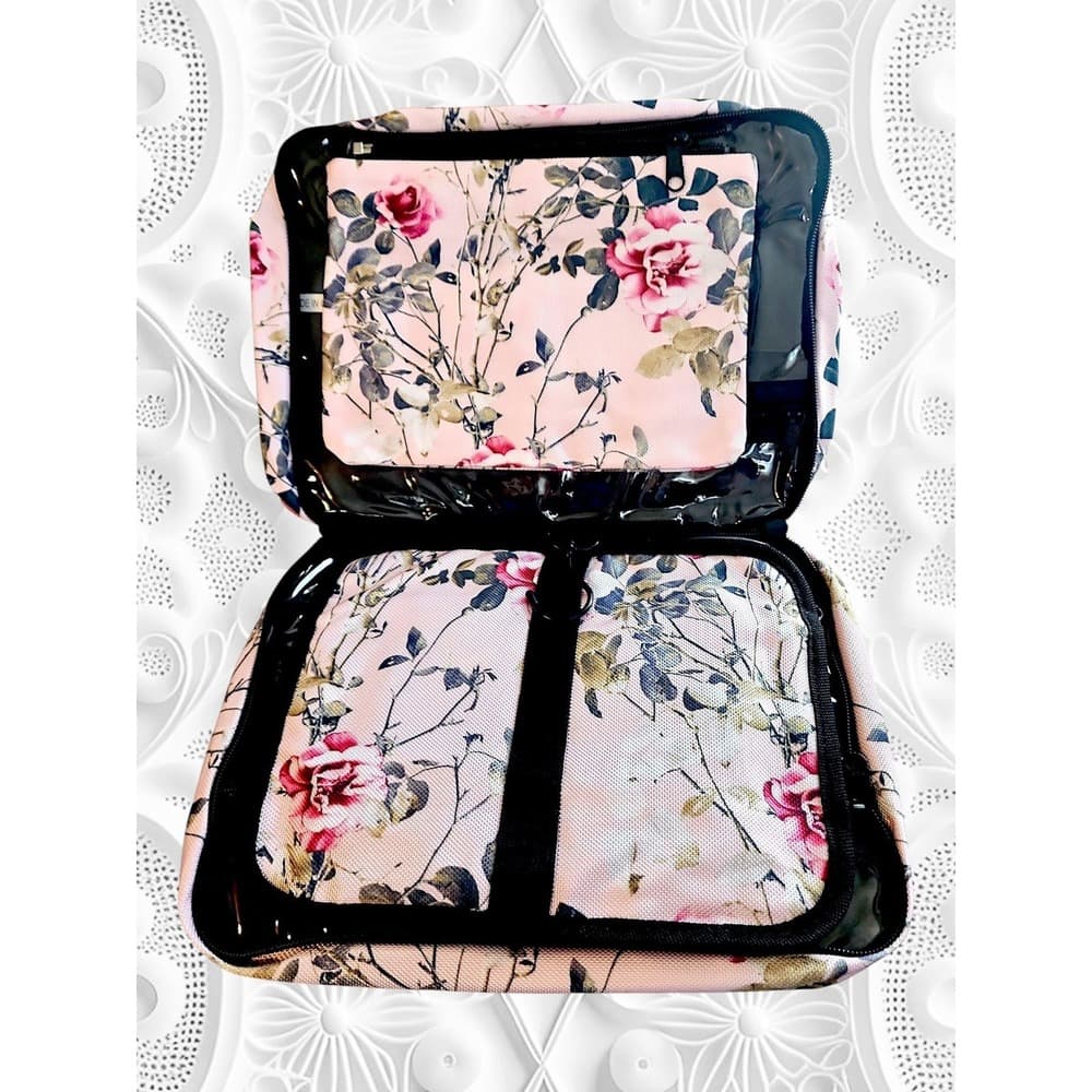 Pink Floral Quilted Travel Organizer from Bang Carsen - Thumbnail 2