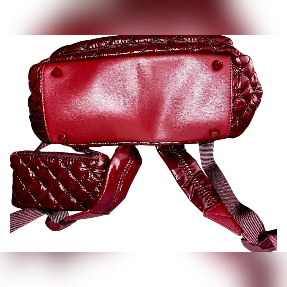 Luxurious Heartlove By Charo Quilted Backpack and Pouch Set - Thumbnail 2