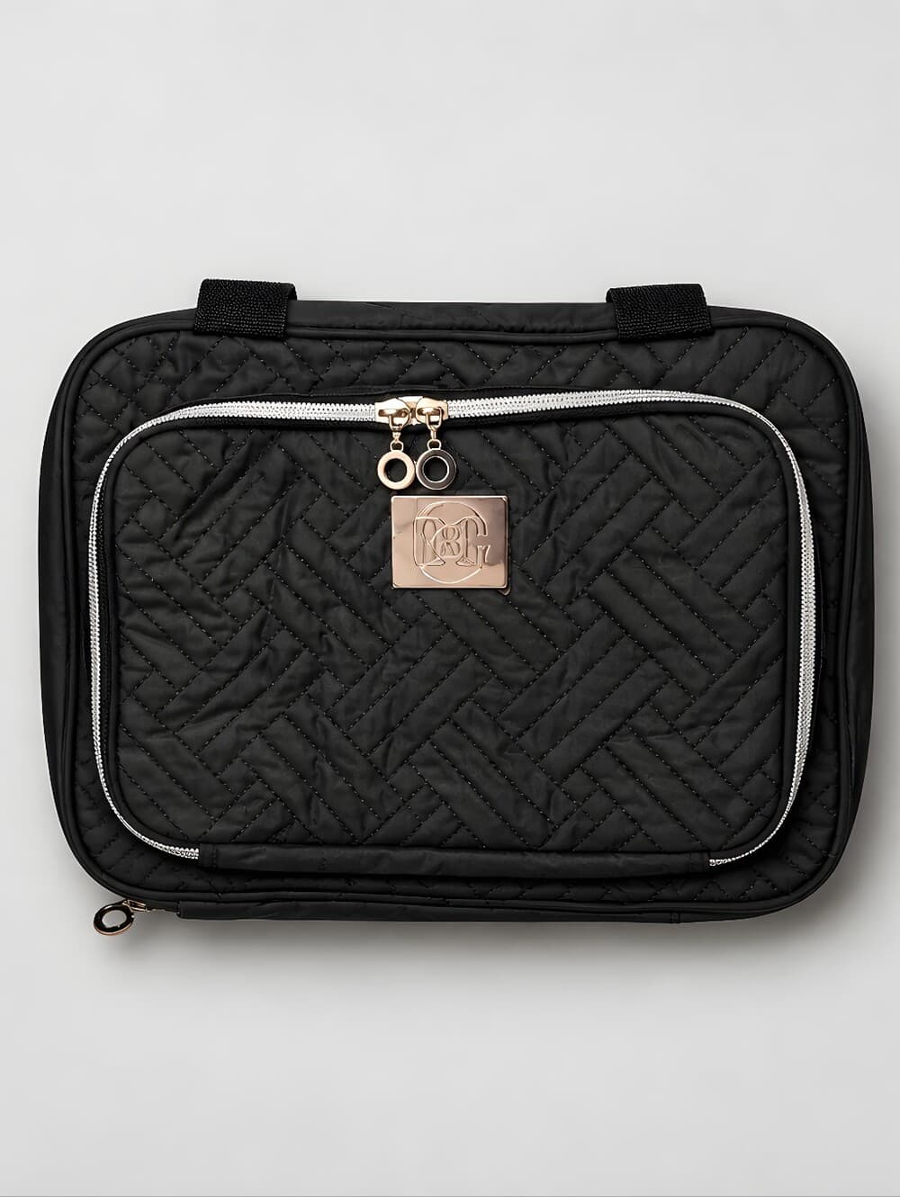 Bang & Carsen Quilted Black Travel Bag Men Or Womens NWT - Thumbnail 4