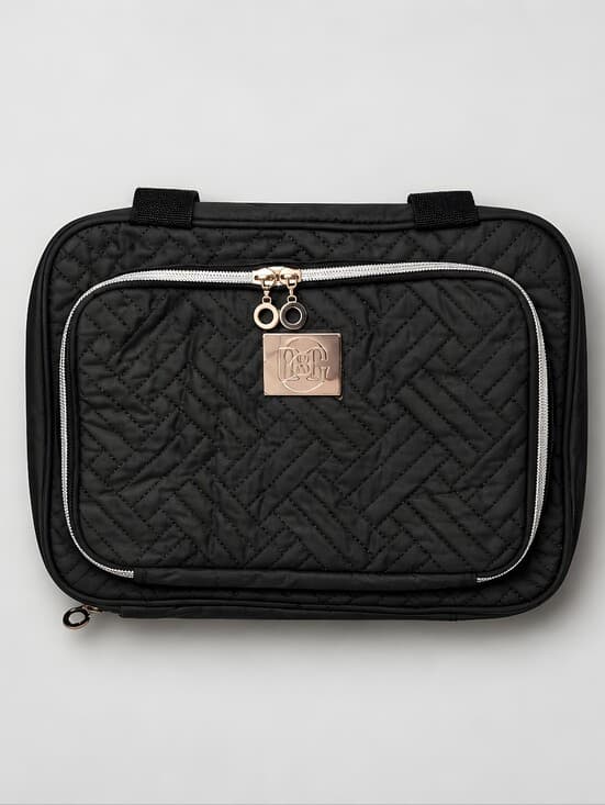 Bang & Carsen Quilted Black Travel Bag Men Or Womens NWT - Thumbnail 5