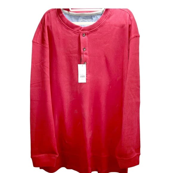 NWT Britches Men's Long-Sleeve Henley Shirt - Thumbnail 2