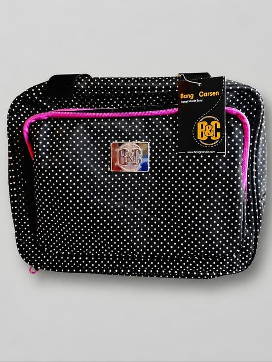 Bang & Carsen Black and Pink Polka Dot Travel Bag NWT - Thumbnail 4