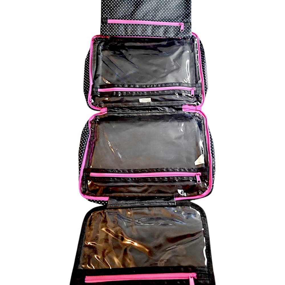 Bang & Carsen Black and Pink Polka Dot Travel Bag NWT - Thumbnail 2