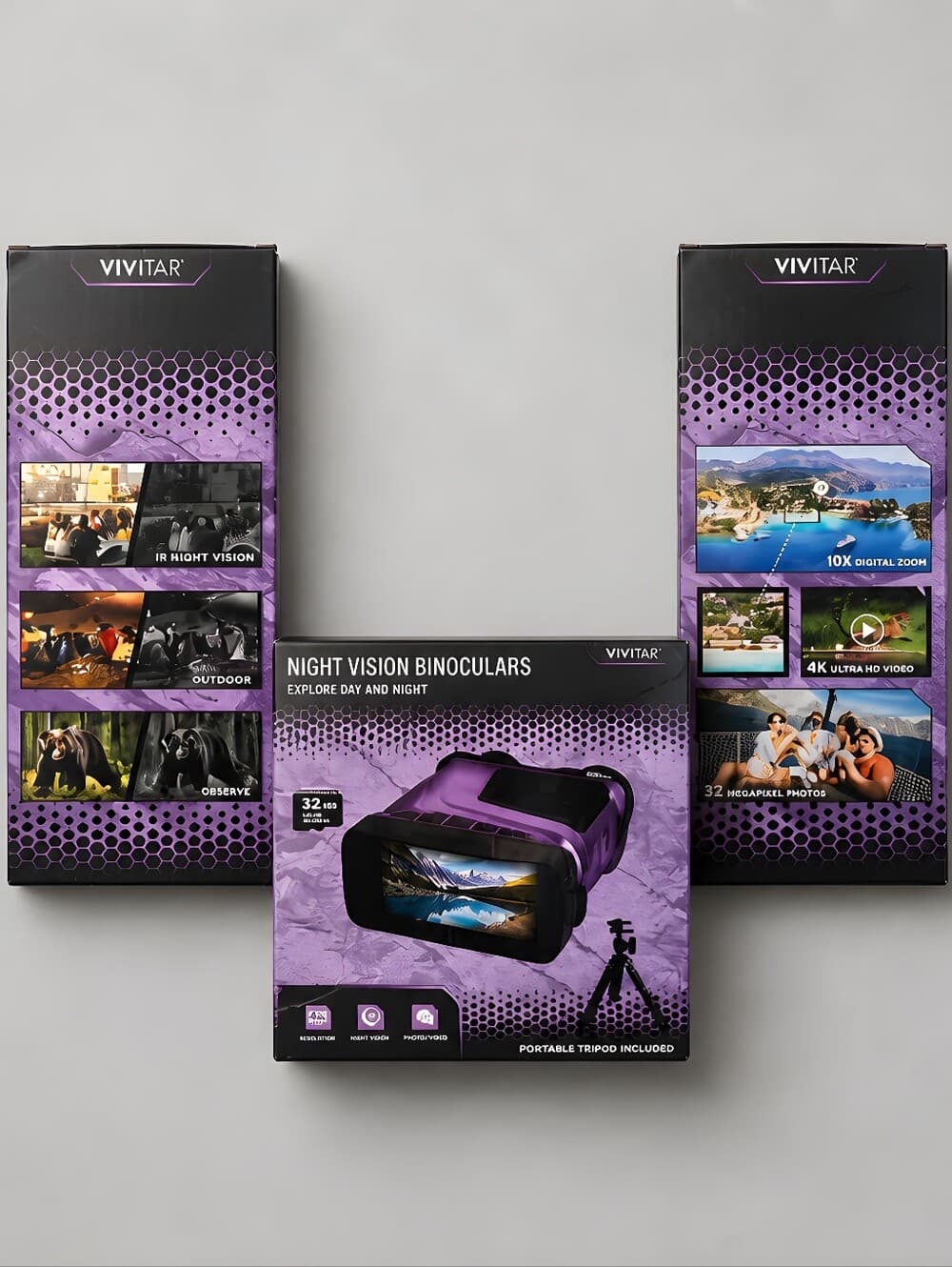Vivitar Night Vision Binoculars 4KUltra HD Video/52 Megapixal/32gb Micro SD Card - Thumbnail 2