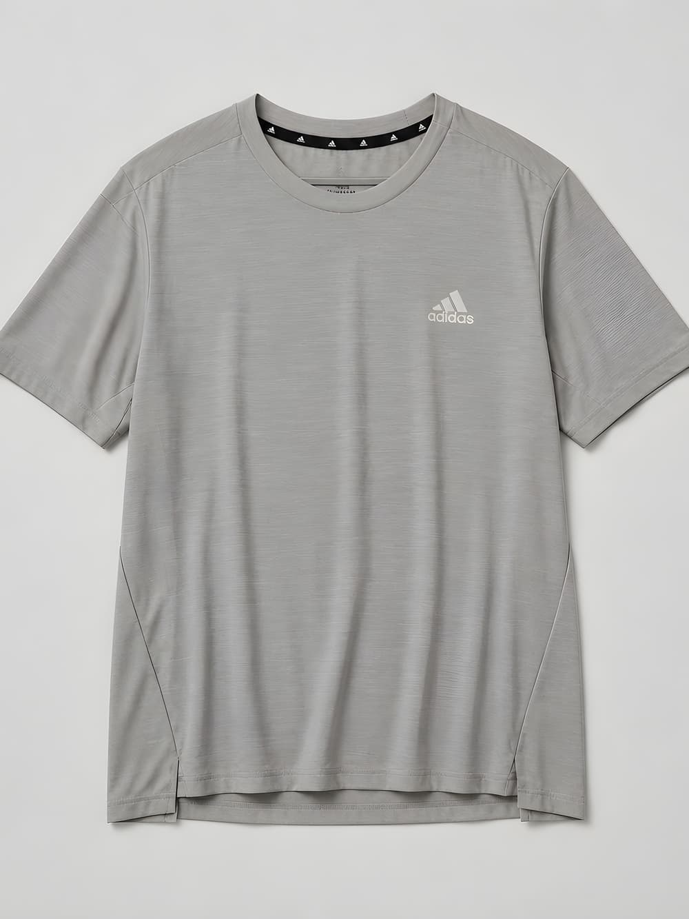 Adidas Light Gray Primegreen Aeroready Athletic Tee - Thumbnail 3