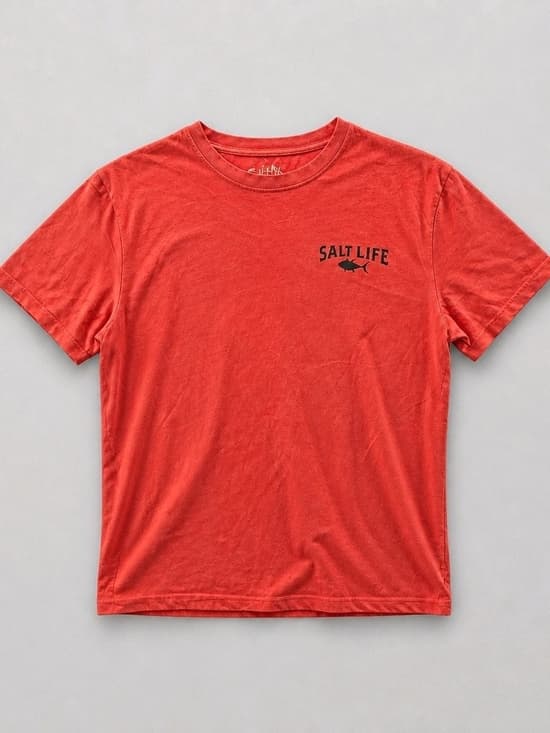 Salt Life Washed Coral Logo Tee - Thumbnail 3