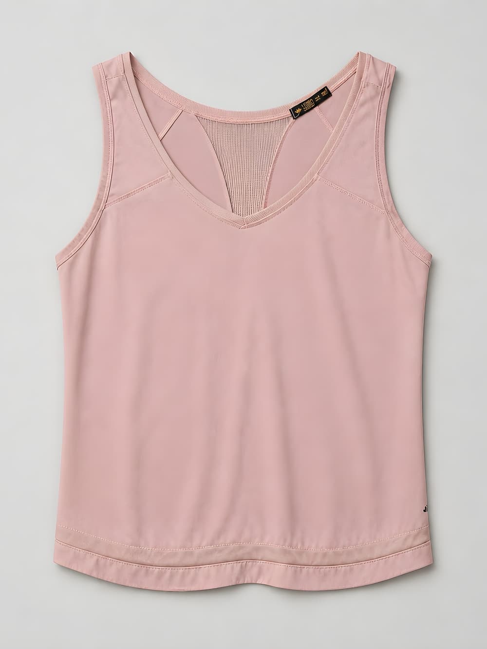Energy Zone Women's Dusty Pink Sleeveless V-Neck Tank Top - Thumbnail 2