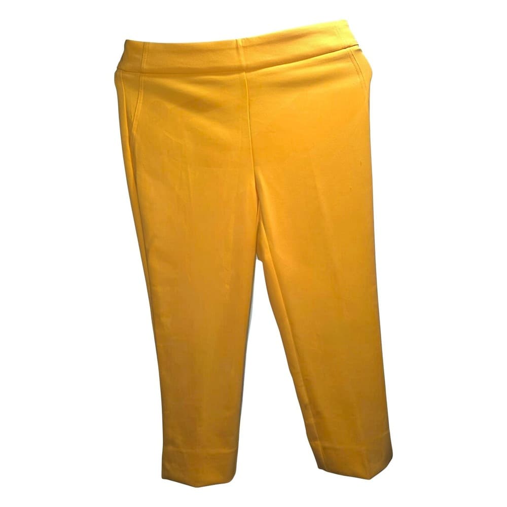Rachel Zoe Womens Hi-Rise Slim Leg Skinny Pants Mustard Yellow Size 8 NWT - Thumbnail 2