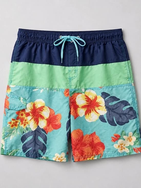 Kanu Surf Boys' Viper Quick Dry Swim Trunks in the Koloa Aqua colorway - Thumbnail 3