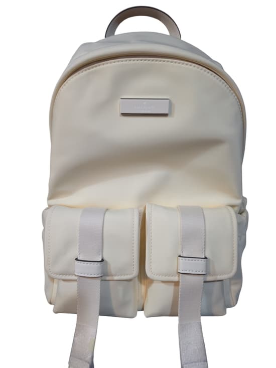 kate spade Cream Mini Backpack with Dual Front Pockets - Thumbnail 6