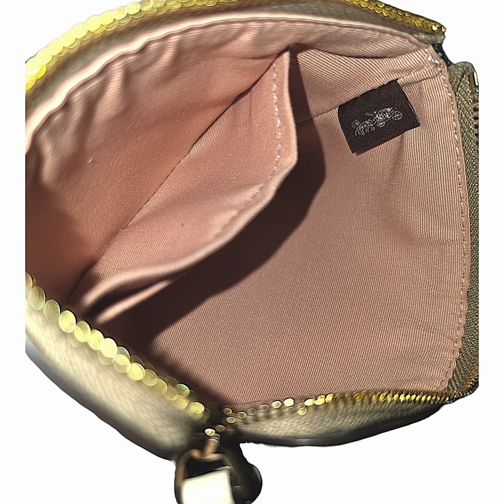 Coach Corner Zip Wristlet Signature Canvas Floral Sand Multi NWT - Thumbnail 2