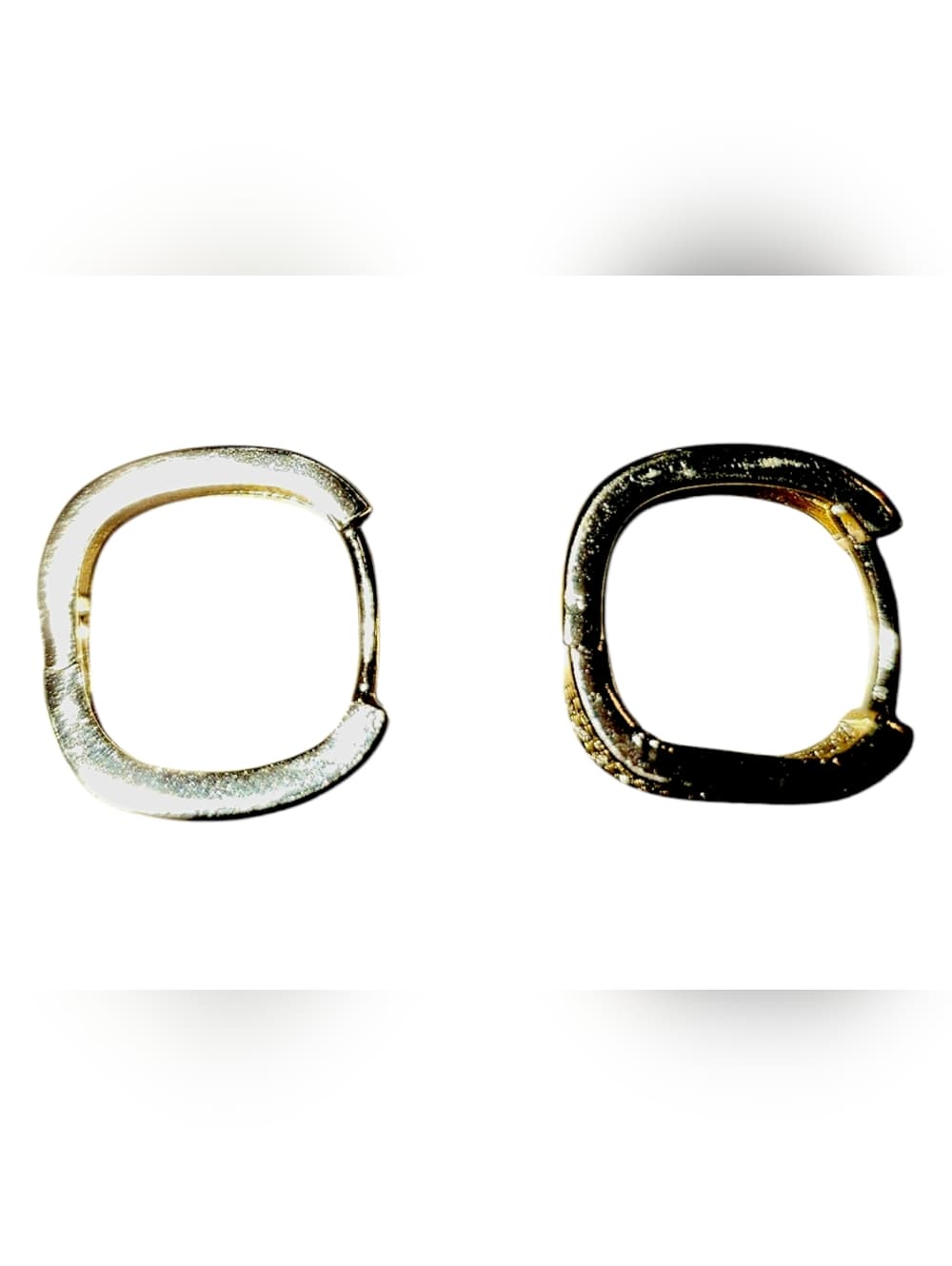 Gold Pave Huggie Earrings with Clear Stones - Women Jewelry