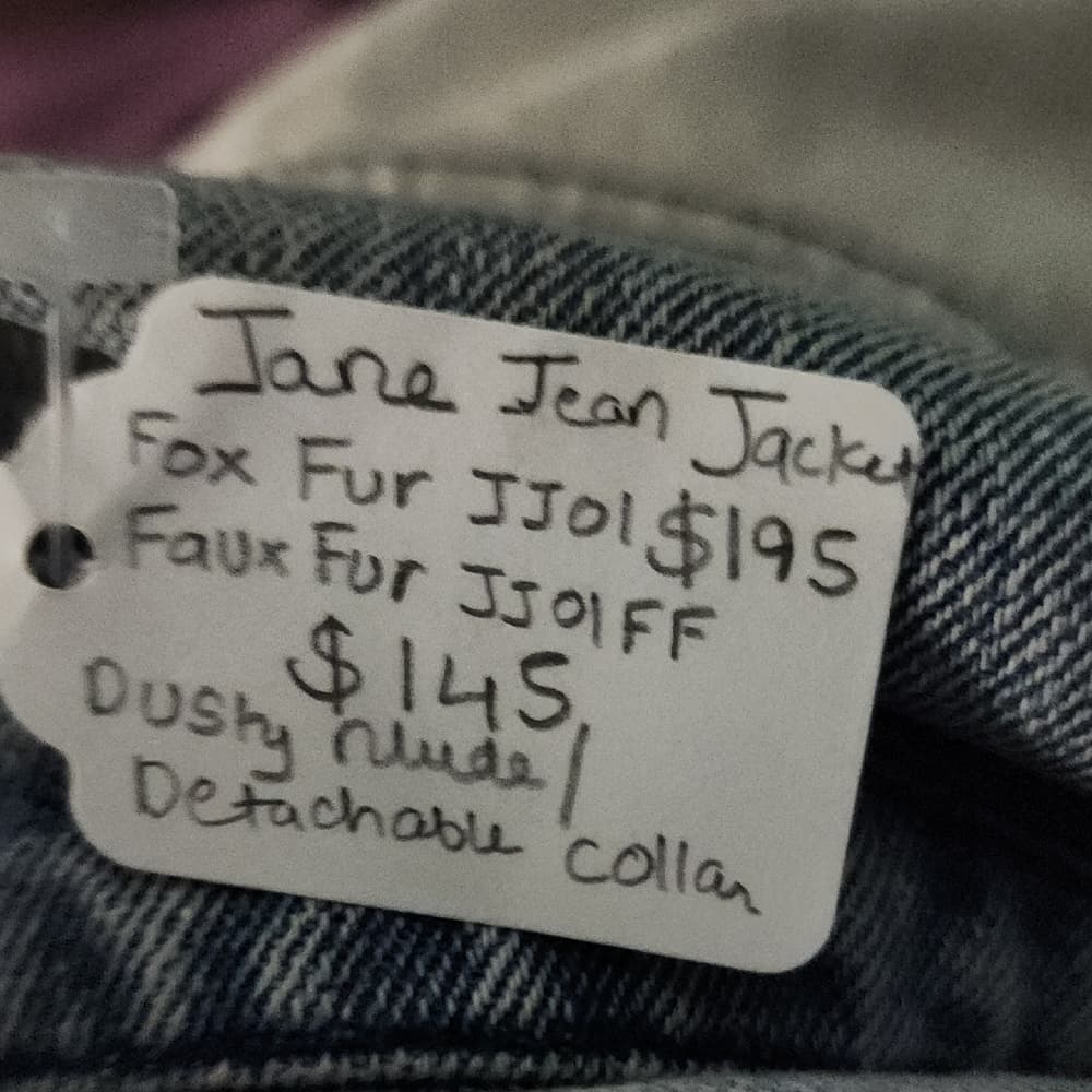 NWT Ava/Kris Stylish Denim Jacket with Distressed Details