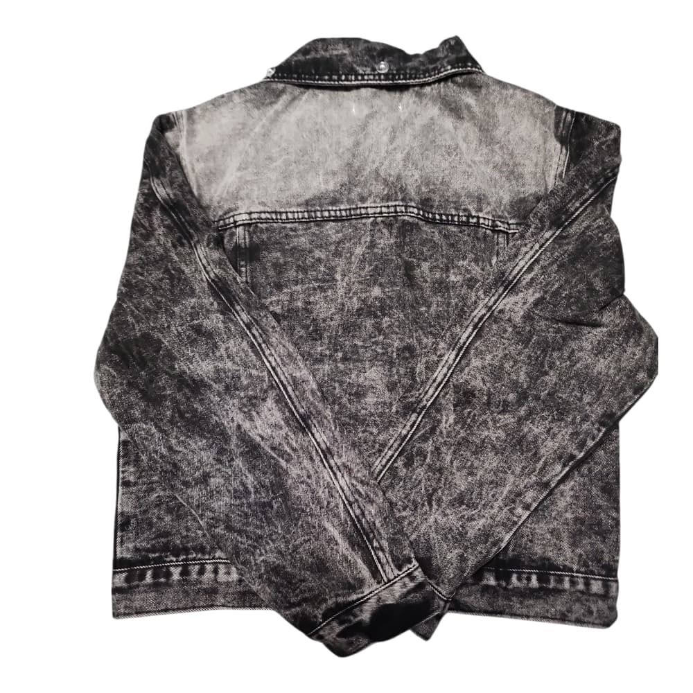 Ava-Kris Black Denim Jacket