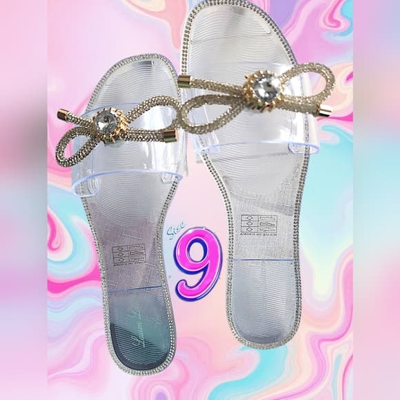 Lauren Lorraine Clear Sandals with Gold Details - Thumbnail 2